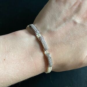 Elegant Silver and Gold Bracelet (small size)